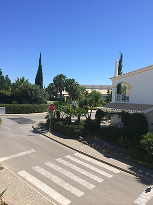 View from the villa to the cafe / bar / restaurant