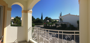 Kitchen within a villa for hire in the algarve