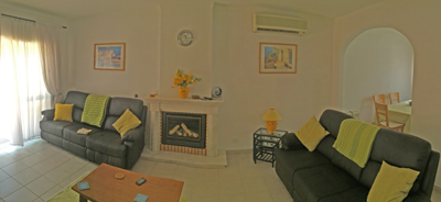 Living room of a portugese villa for hire in Portimao, Alvor, Algarve